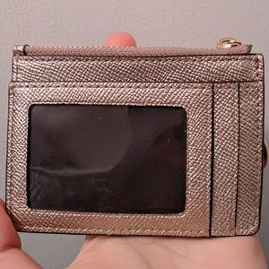 Coach Champagne Card Holder and Coin Purse